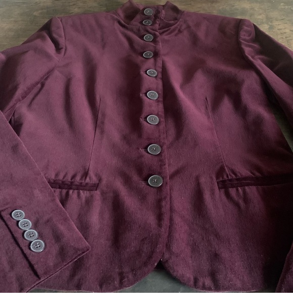 Chaps Velvet Button Down Women’s Blazer - Picture 3 of 8